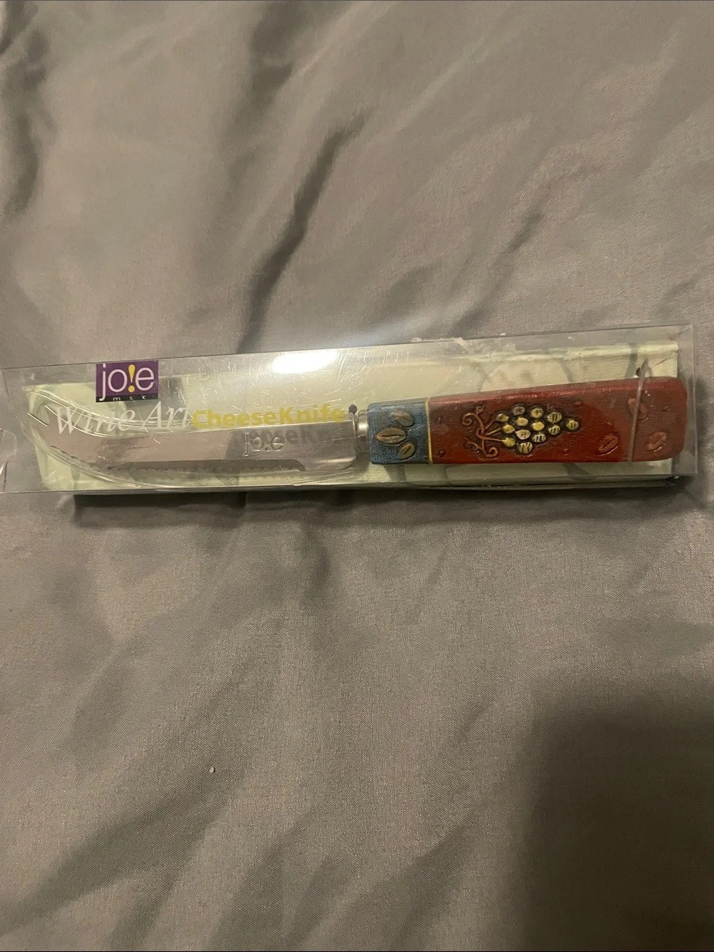 Joie Red and Blue Decorative Cheese Knife